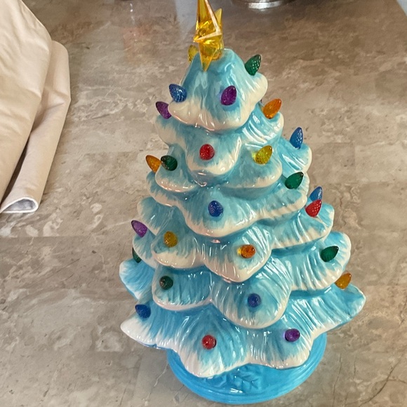 MR. CHRISTMAS 12” Ceramic Christmas Tree with Multicolor Lights - Picture 5 of 7